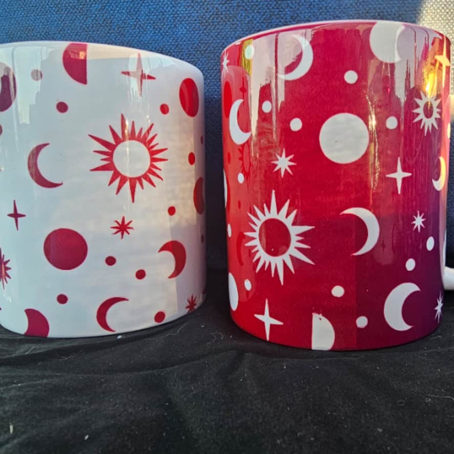 Set Sun And Moon Red